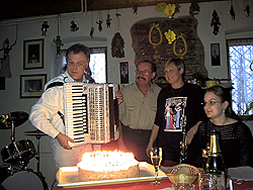 Mit Josef, Jana und Klara auf dem Tannenberg in Böhmen